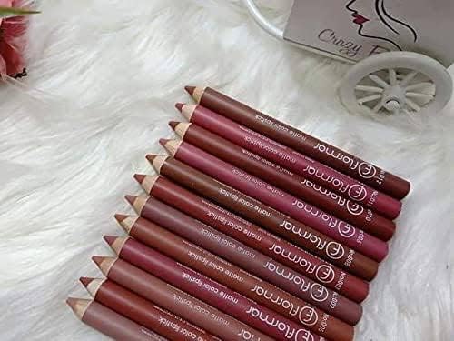 Flormar 12 pcs Matte Color Lip Pencil Set