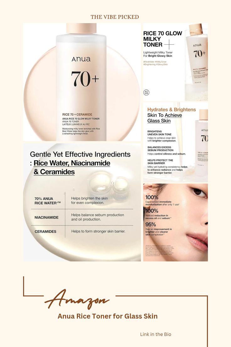 Anua Rice 70 Glow Milky Toner