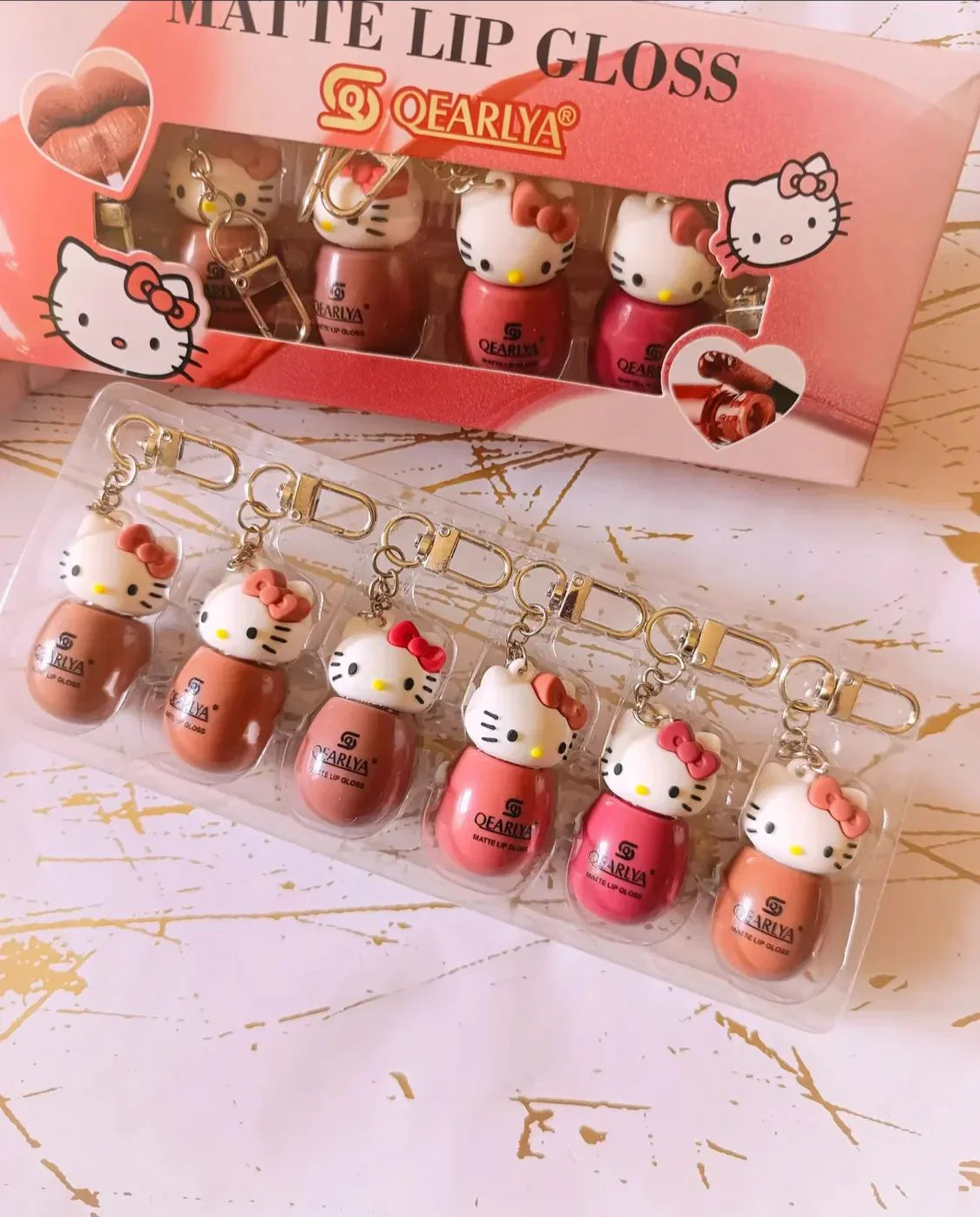 Cute Kitty Keychain Lipstick