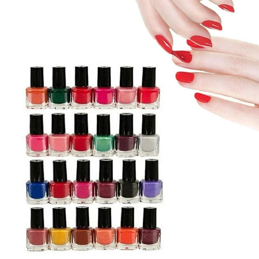 Peel Off Nail Polish Pack of 24