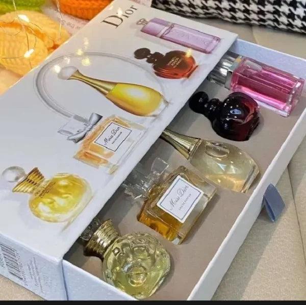 5 Pieces Dior Perfume Set Best Gift – Long-lasting Fragrances