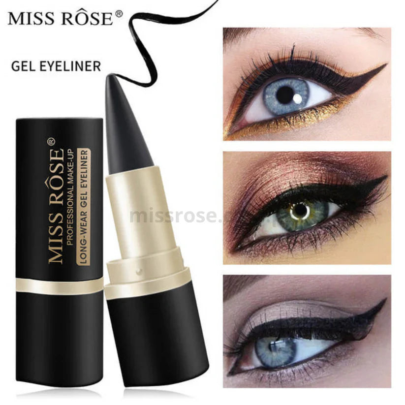 Miss Rose Gel Eyeliner Kajal Stick black white