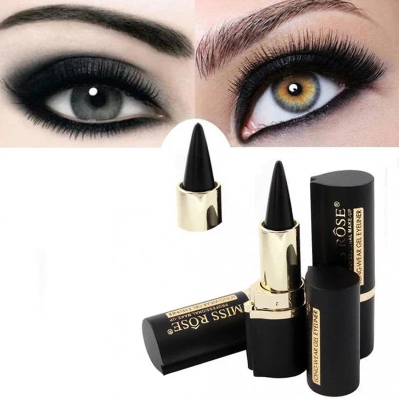 Miss Rose Gel Eyeliner Kajal Stick black white