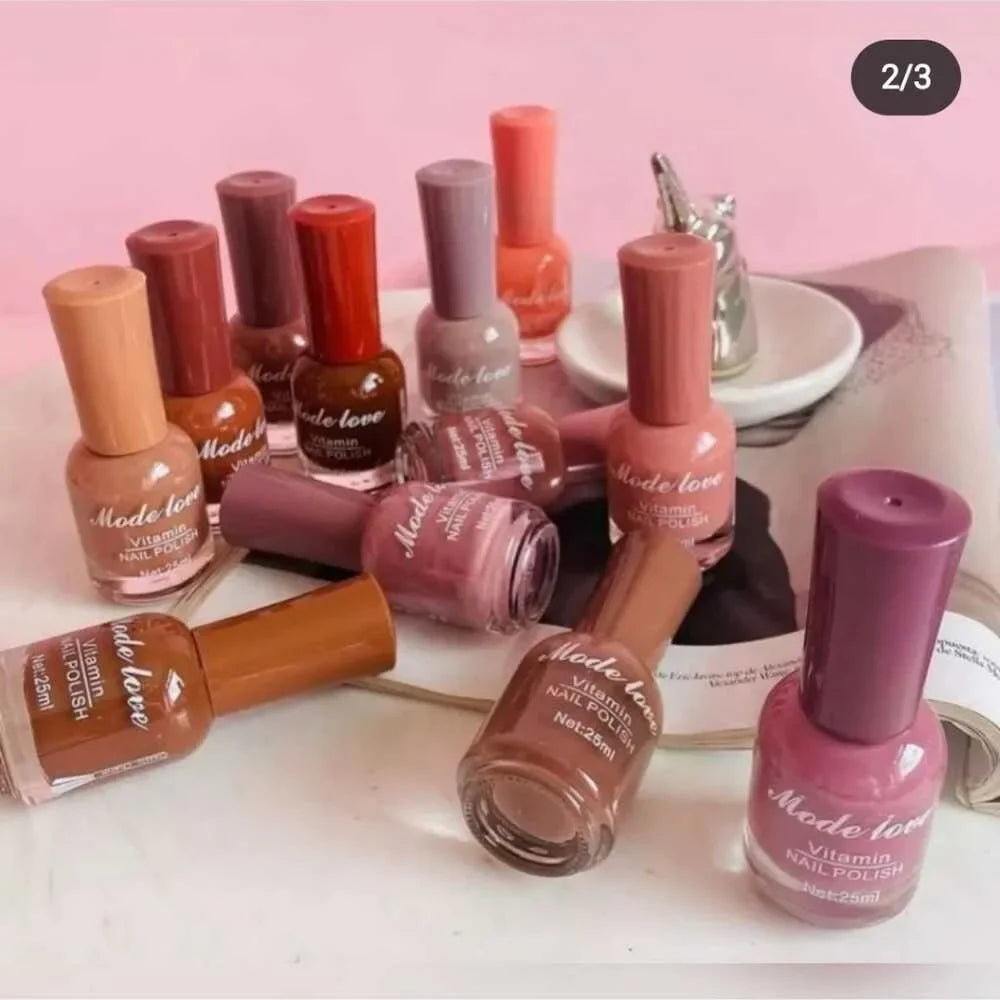Nude Nail Polish Pack Of 12pcs Deal