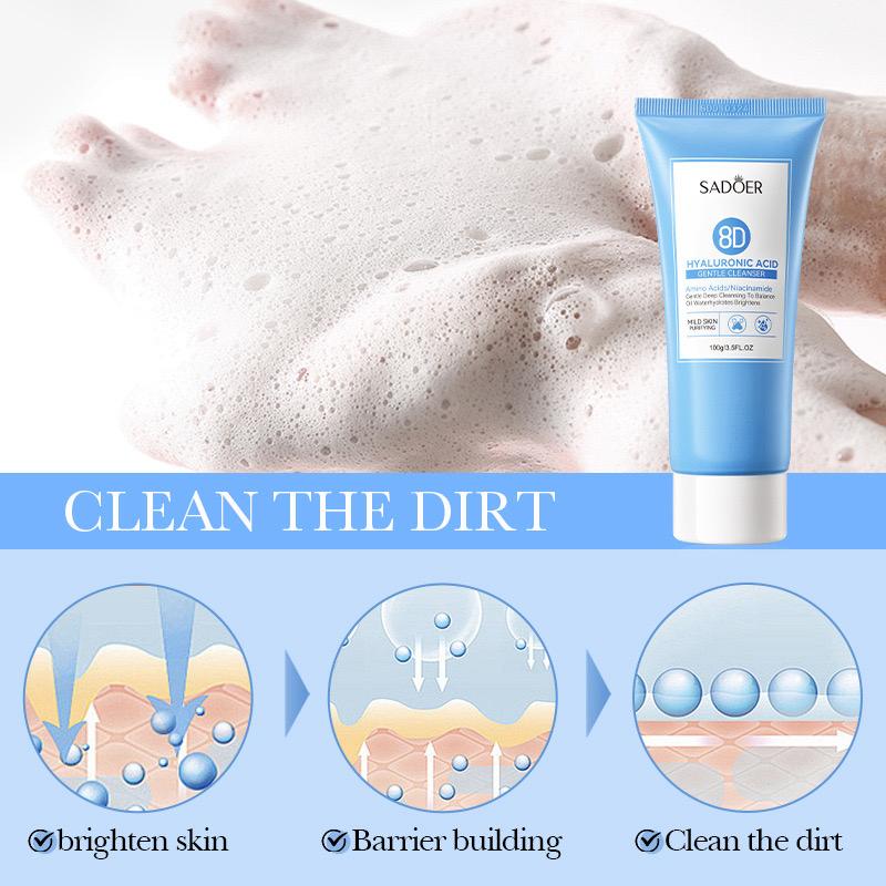 Sadoer 8D Hyaluronic Acided Gentle Cleanser Milk 100g