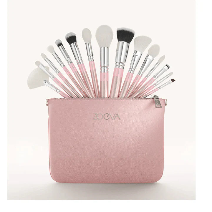 Zoeva 15 Piece Makeup Brushes With Pouch top quality