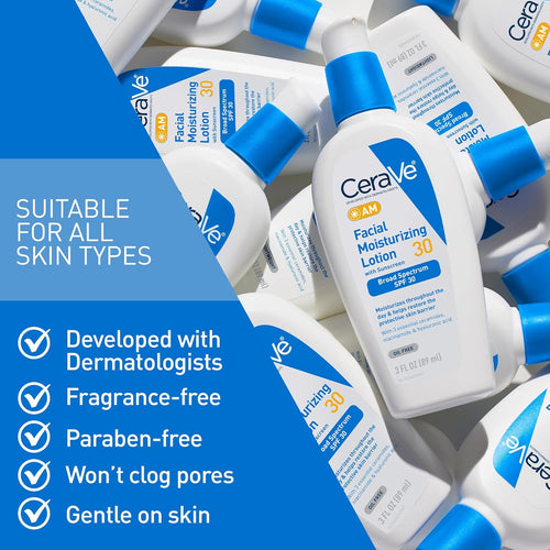 CeraVe - AM Facial Moisturizing Lotion with SPF 30 for All Skin Types