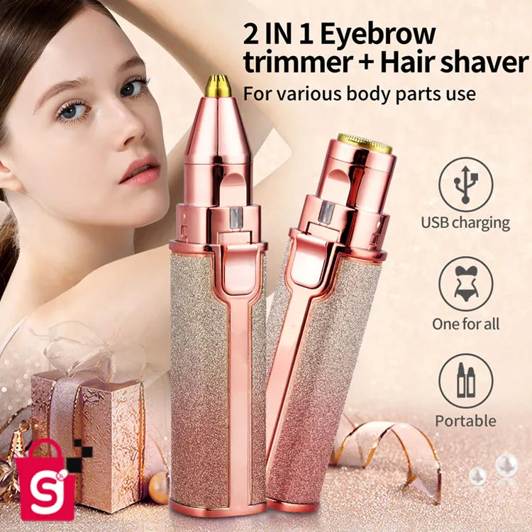 2-in-1 Electric Eyebrow Trimmer - Precision
