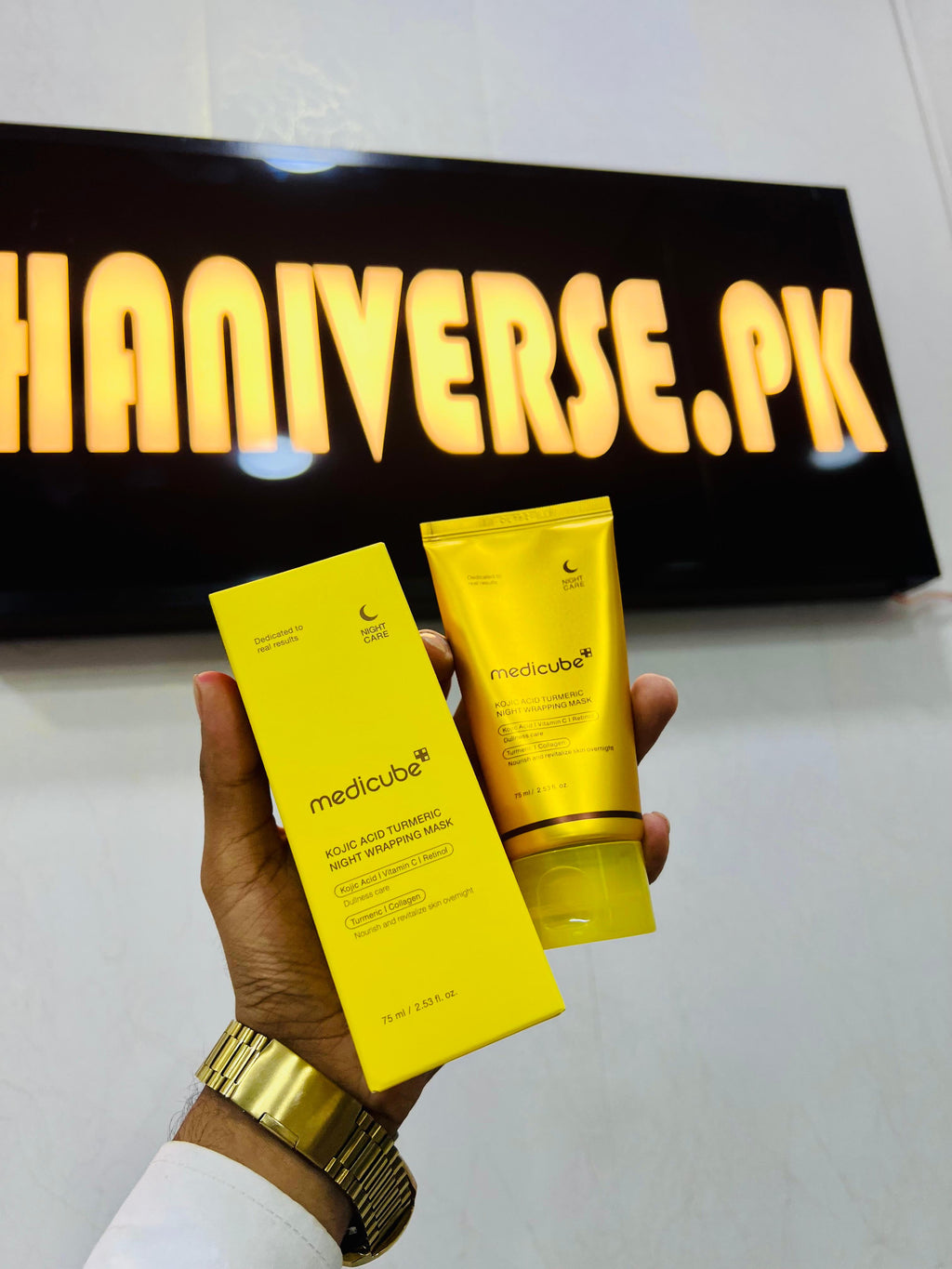 MEDICUBE - Kojic Acid Turmeric Night Wrapping Mask - 75ml