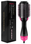 Hot Hair Dryer Air Brush Straightener & Volumizer, Professional One-Step Hot Air Brush with Enhanced