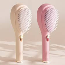 Self-Cleaning Anti-Static Massage Comb – 2-in-1 Hair Brush